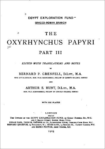 oxyrhunchus papyrus