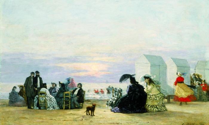 Eugène-boudin-plage-environ-de-trouville