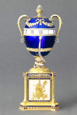 Fabergé-pendulette-aux-serpents