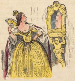 illustration-femme-en-jaune-dans-son-miroir