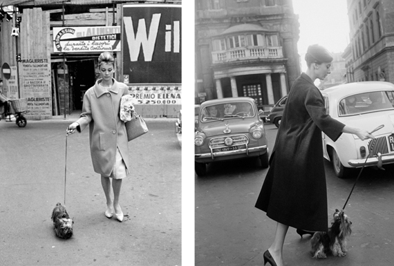 Audrey-Hepburn-à-Rome-avec-son-chien