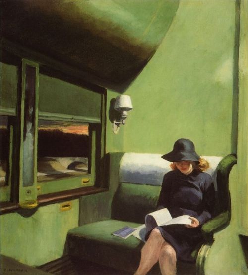 Compartment-Car-Edward-Hopper-femme-qui-lit-dans-un-train