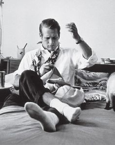 Paul-Newman-chaussettes-blanches
