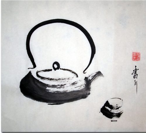 théière-the-zen-peinture-a-l-encre--the-zen-