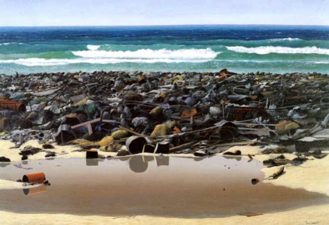 polluted-beach-oil-painting-tomás-sánchez