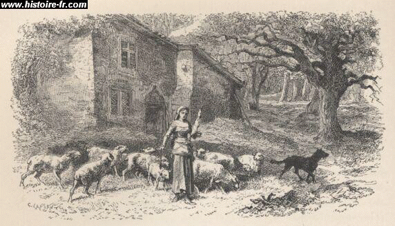 jeanne-d-arc-gardant-ses-moutons