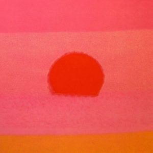 Sunset Red 88 By Andy Warhol